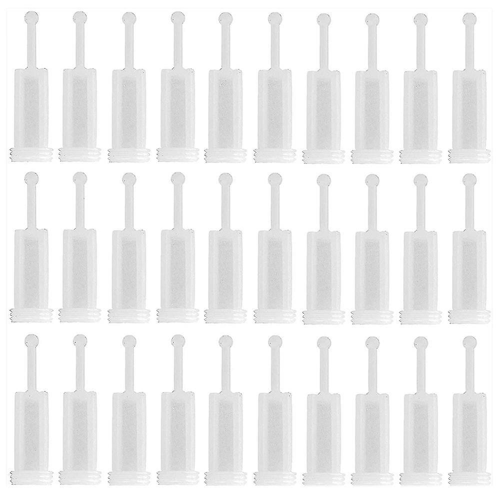 30pcs Universal Spray Tool Filters Disposable Hvlp Gravity Feed Paint Strainers Fine Mesh, White