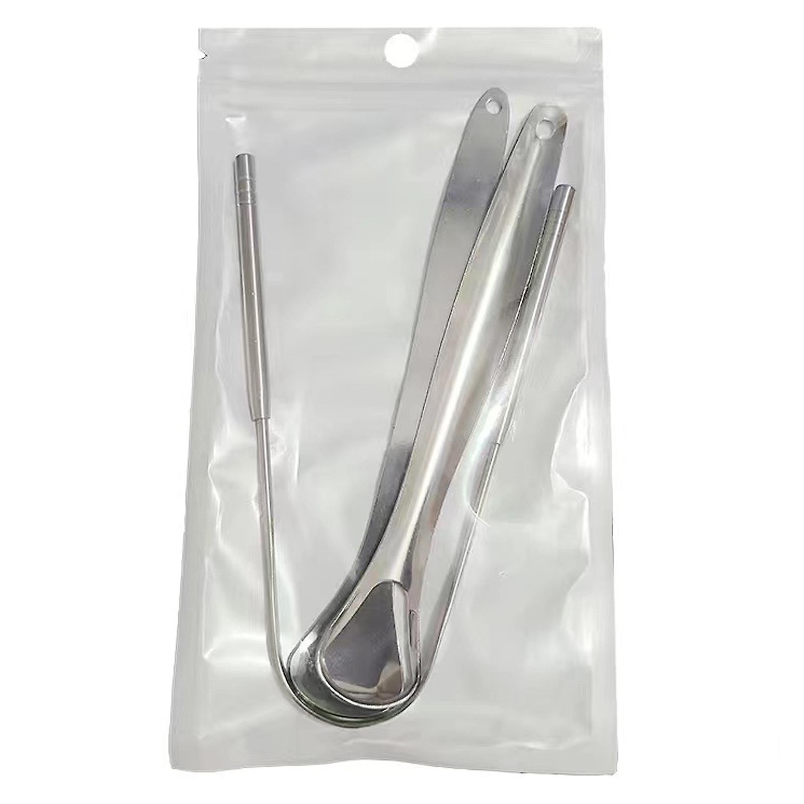 Double-side Tongue Scraper Reusable Tongue Cleaning Tool for Daily Use