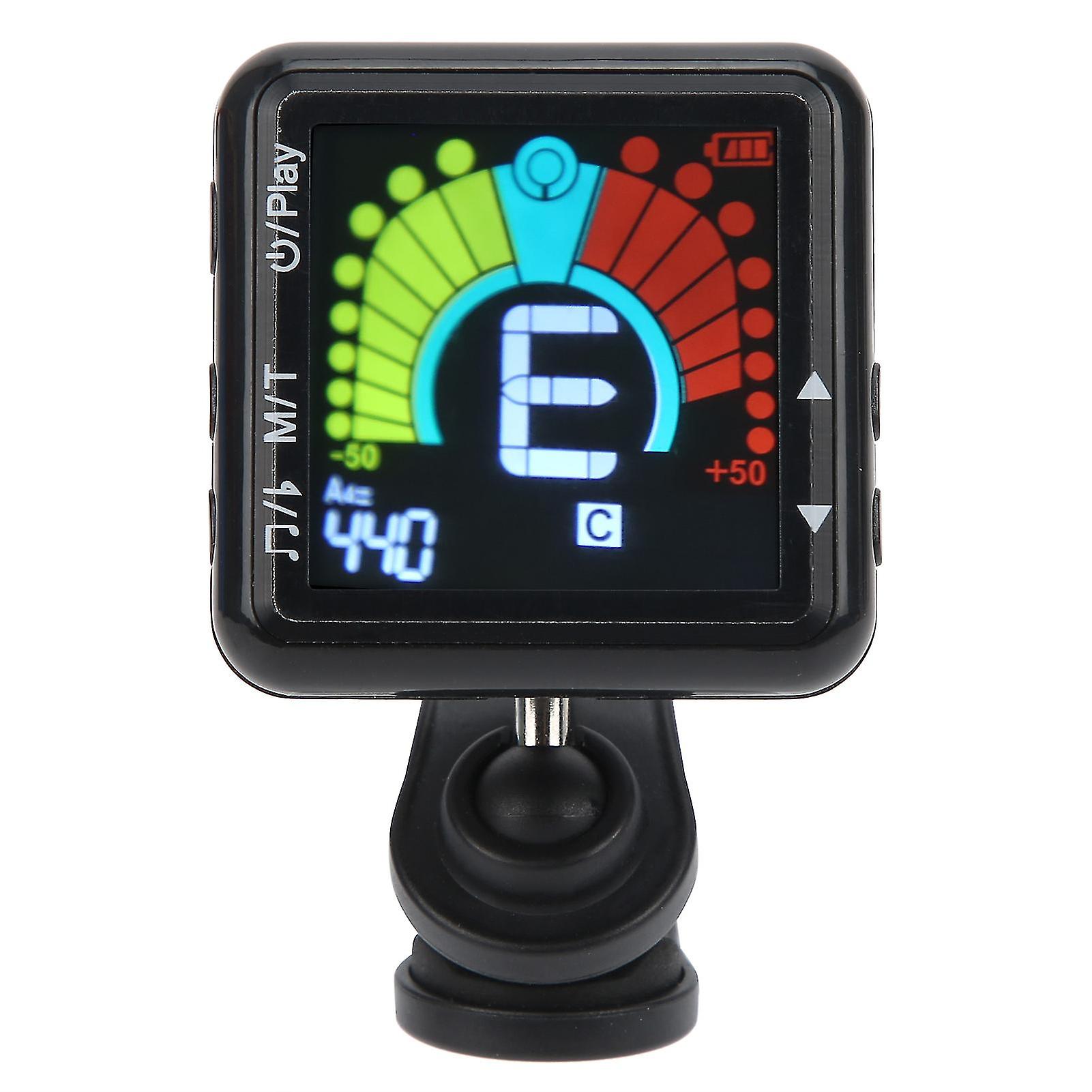 Metronome Tuner Clipon Rechargeable 2 in 1 Multifunctional String Instrument Tuning Device