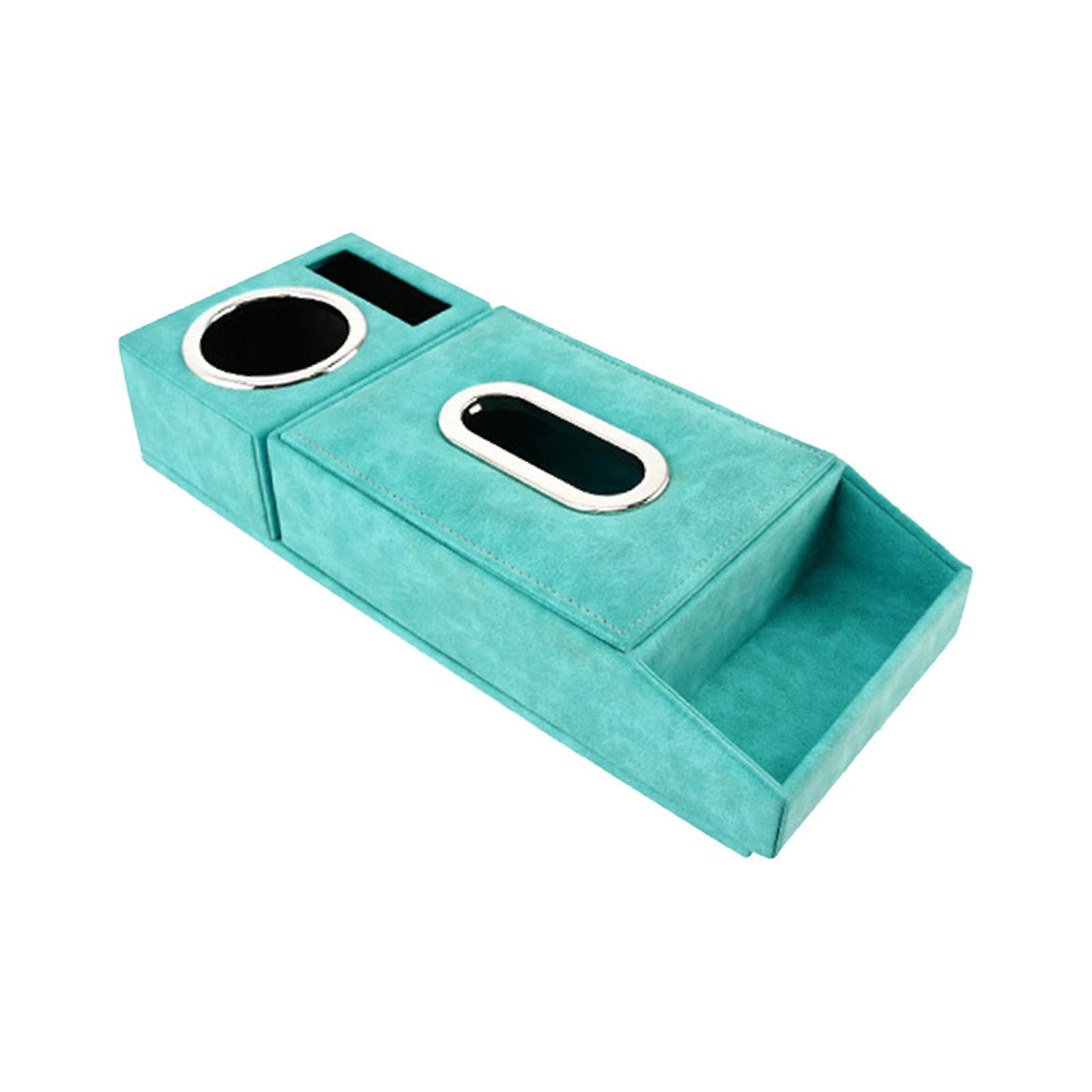 Car Armrest Storage Box Tissue Holder Sturdy Divided Storage Multipurpose