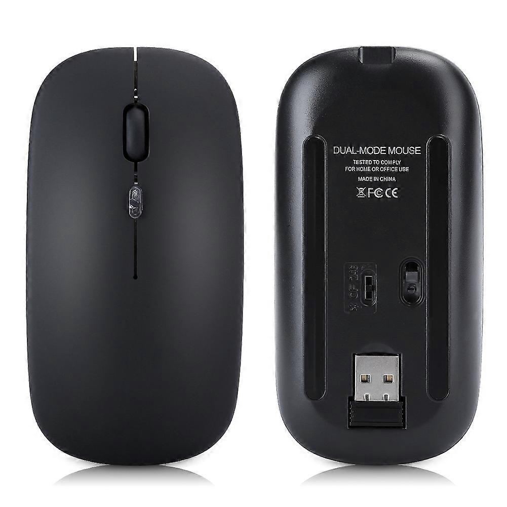 HXSJ Wireless Mouse Colorful Luminous DualMode Rechargeable for Bluetooth 2.4G T18