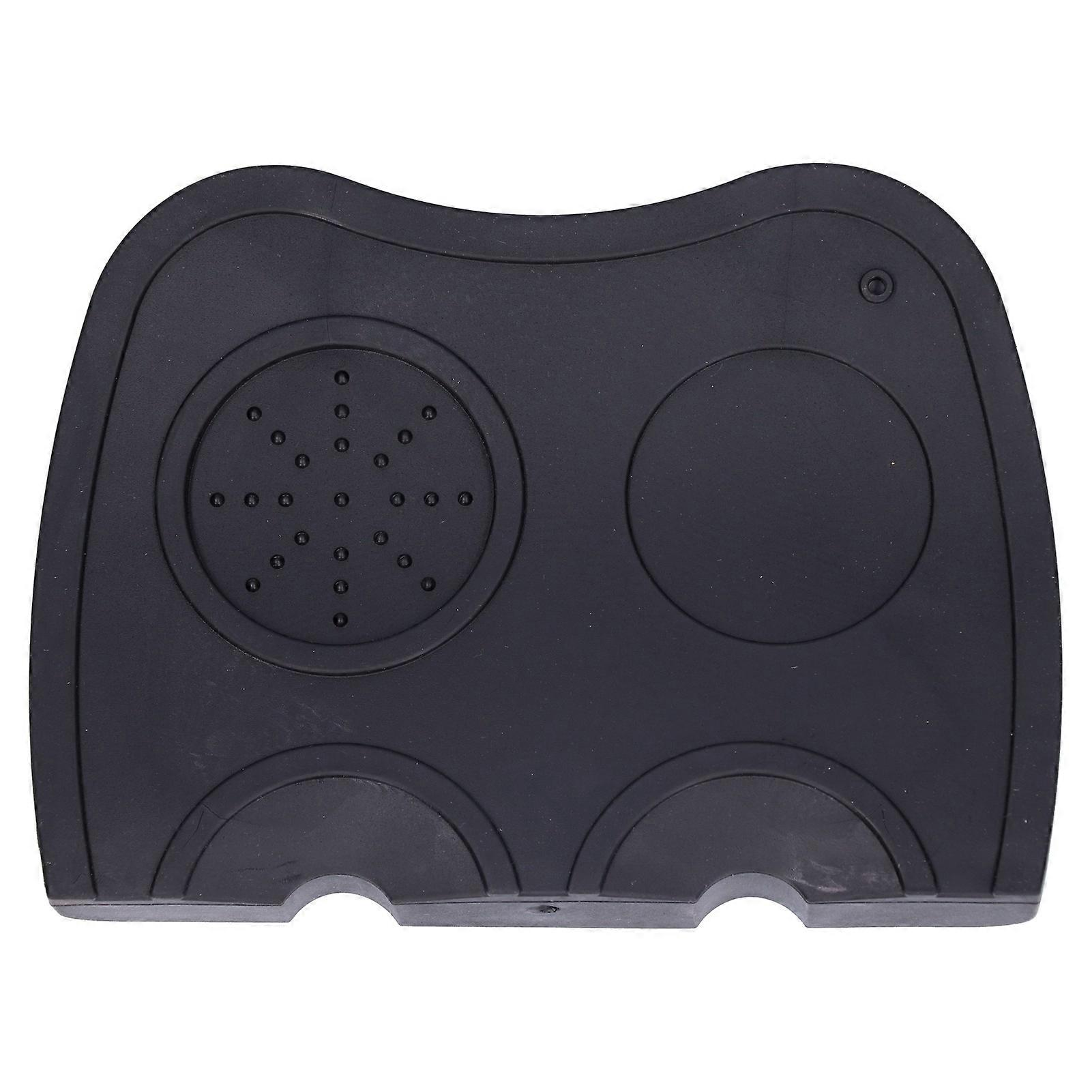 Silicone Non-Slip Coffee Tamper Mat with Corner Holder for Espresso and Coffee Grinding, Durable and Easy to Clean