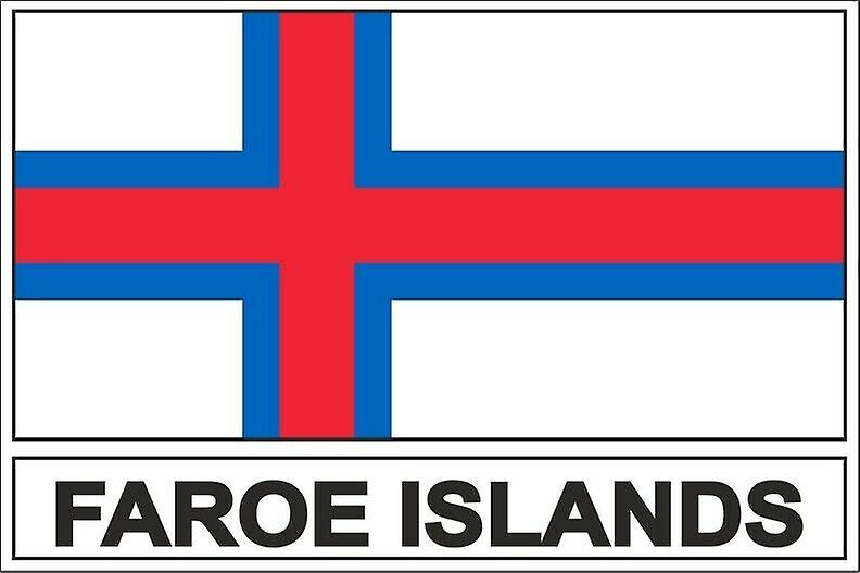 Stick sticker flag FO islands feroe