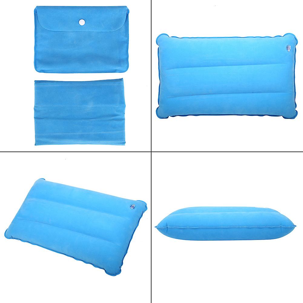 Outdoor Portable Folding Casual inflatable Camping Pillow for Camping Climbing Hiking (Sky Blue)