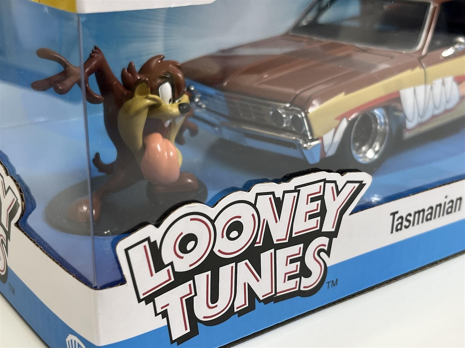 Looney Tunes Tasmanian Devil Figure and 1967 Chevrolet El