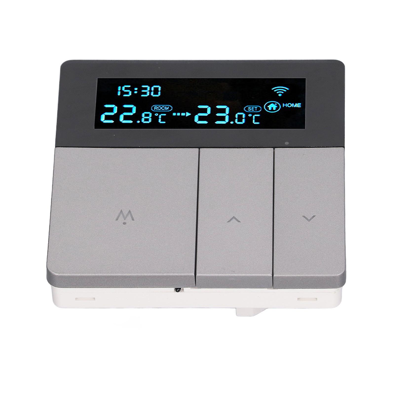 3A Smart Thermostat LCD Color Screen 41x86x86mm Grey AC90-240V