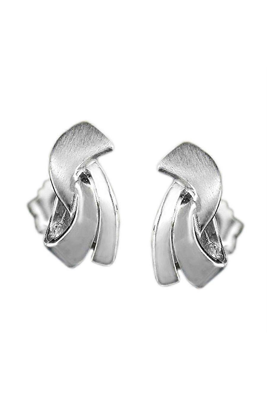 Earrings Matte Finish 9k White Gold - Gl430899
