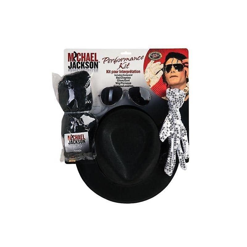 Michael Jackson Costume Accessory Kit With Wig 5340ns