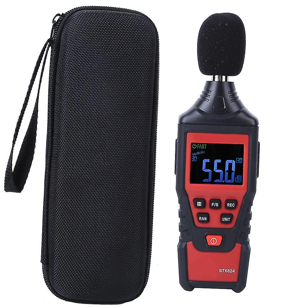 St6824 Digital Sound Level Meter Voice Tester Noise Decibel Monitor Measuring Tool 30-130db Noise Meter