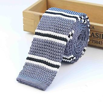 Mens Casual Knitted Tie Slim Knitted Tie Narrow Slim Dot Gravatas Classic Ties Knitting Yarn Ribbon Designers