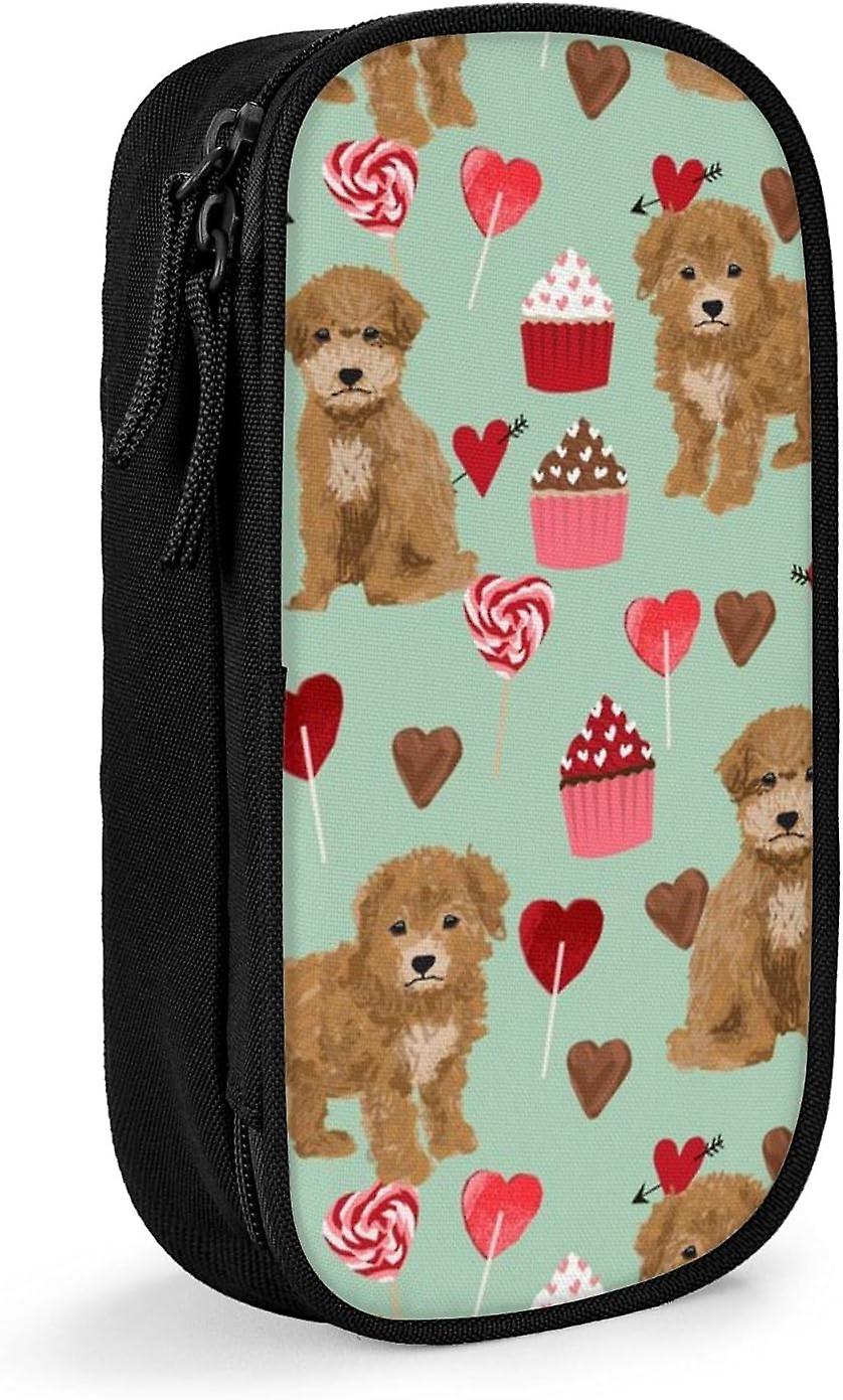 Bichpoo Valentines Mint Pencil Case SAOE000770