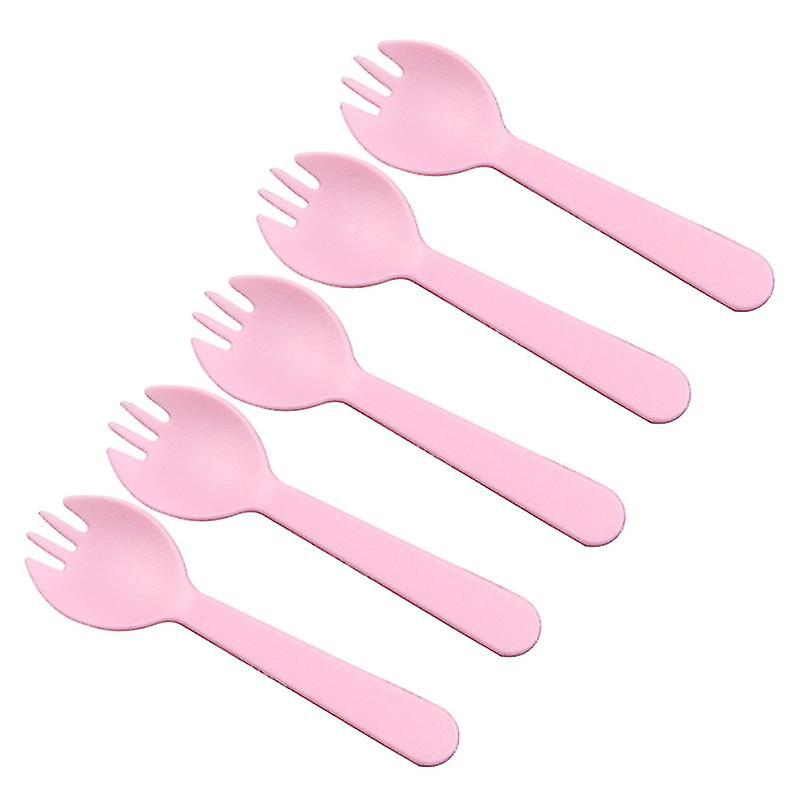 100pcs Plastic Fruit Forks