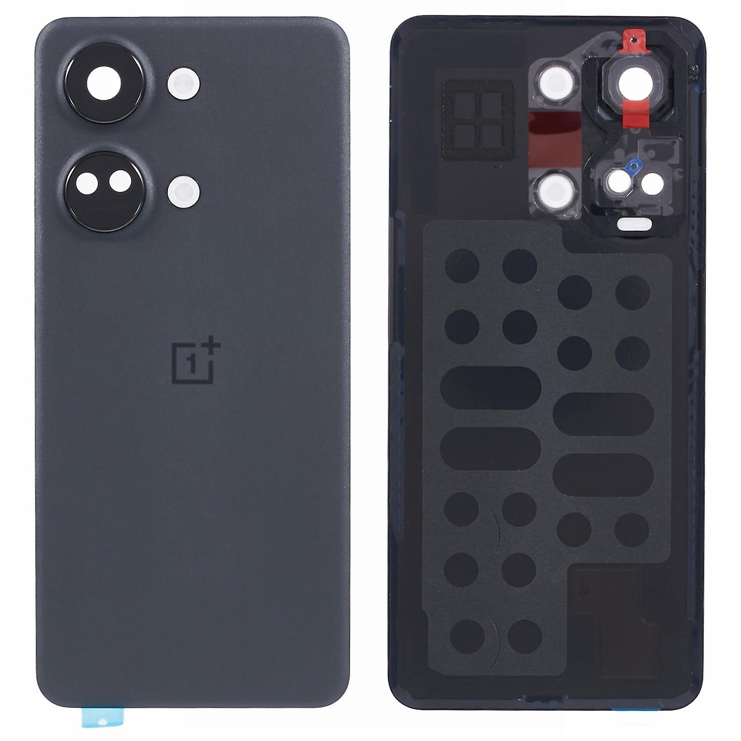 Για το περίβλημα μπαταρίας OnePlus Nord 3 5G OEM με αυτοκόλλητο αυτοκόλλητο + κάλυμμα φακού κάμερας - Γκρι