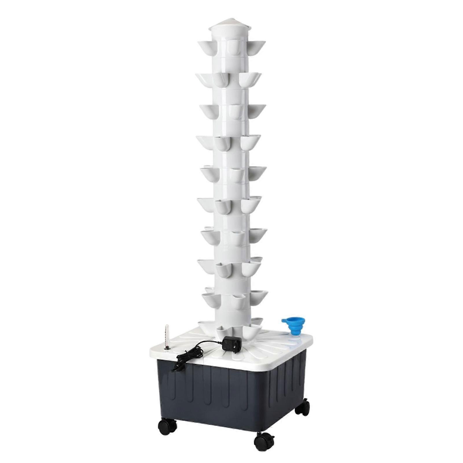 מערכת גידול הידרופונית גינה חסה סלק קנולה אדנית גינון אנכית 50 חורים 40x40x135cm