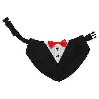 Collar formal para perros Collar triangular ajustable para mascotas con pajarita para fiesta de bodas S