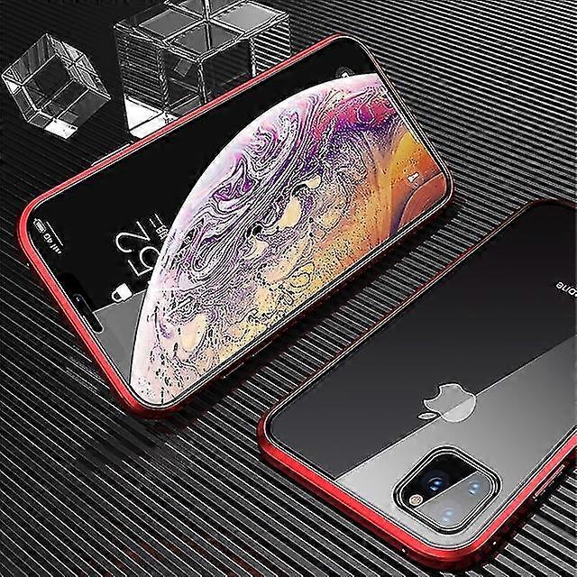 Magnetic Case For Iphone 13 12 11 Pro Max X Xs Xr 8 7 Plus Double Sided Tempered Glass Phone Protective Case