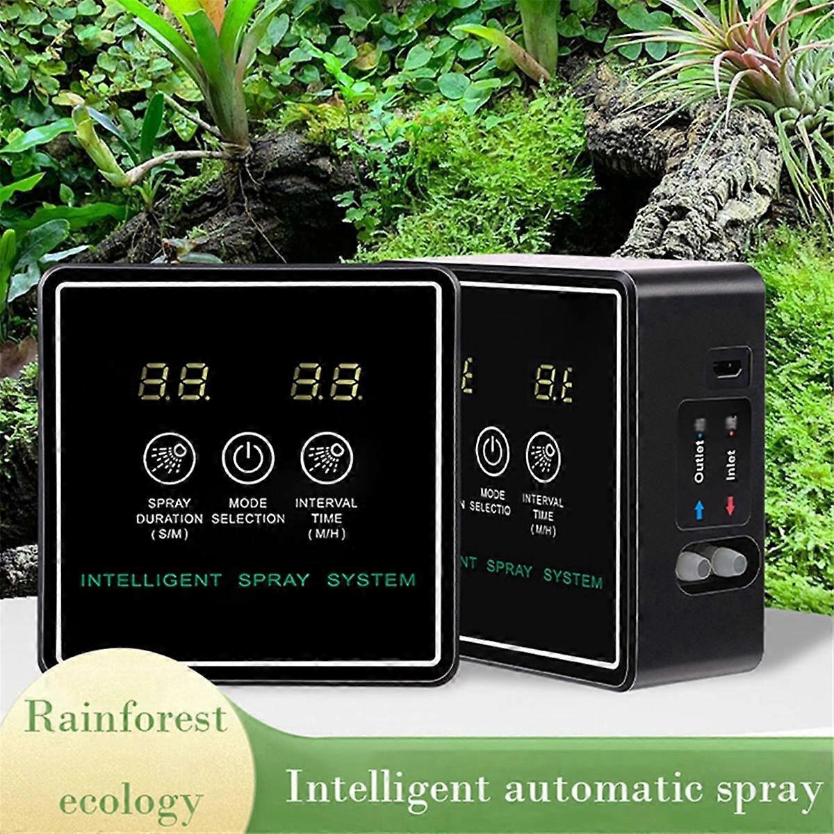 Touch Screen Automatic Mist Rainforest Sprays Intelligent Ecological Cylinder Electronic Sprinkler