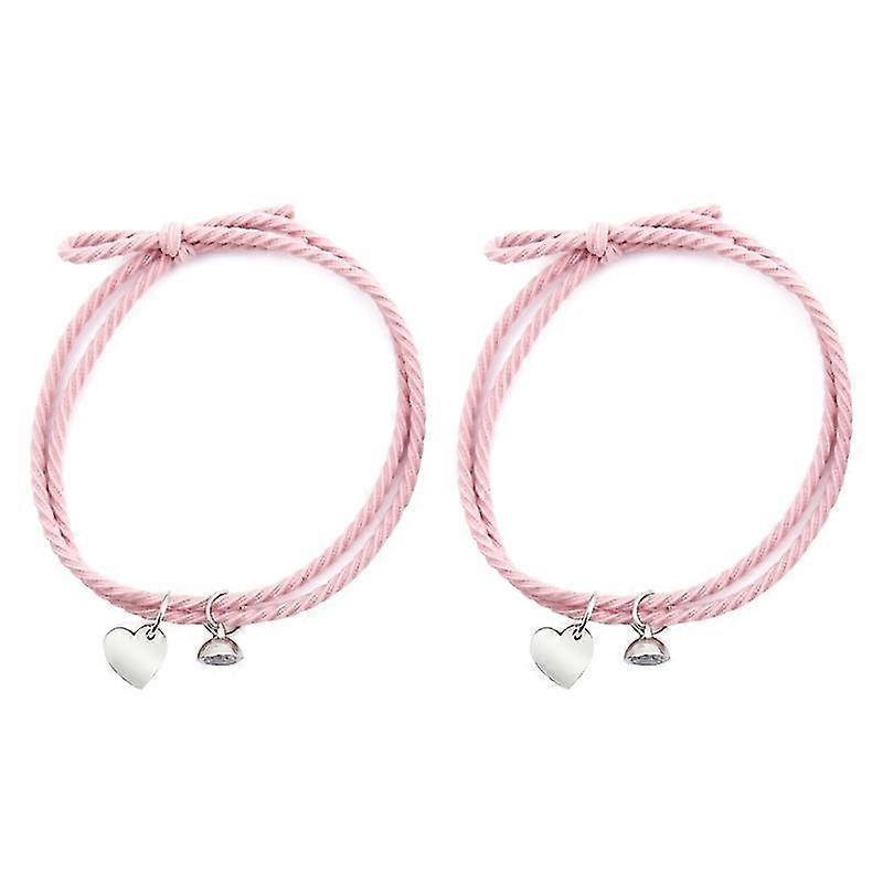 2pieces/set Magnet Rope Chain Forever Matching Couple Relationship Bracelet