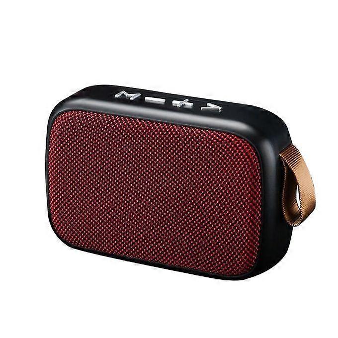 Portable Mini G2 6D Bass Bluetooth-compatible 4.2-Red