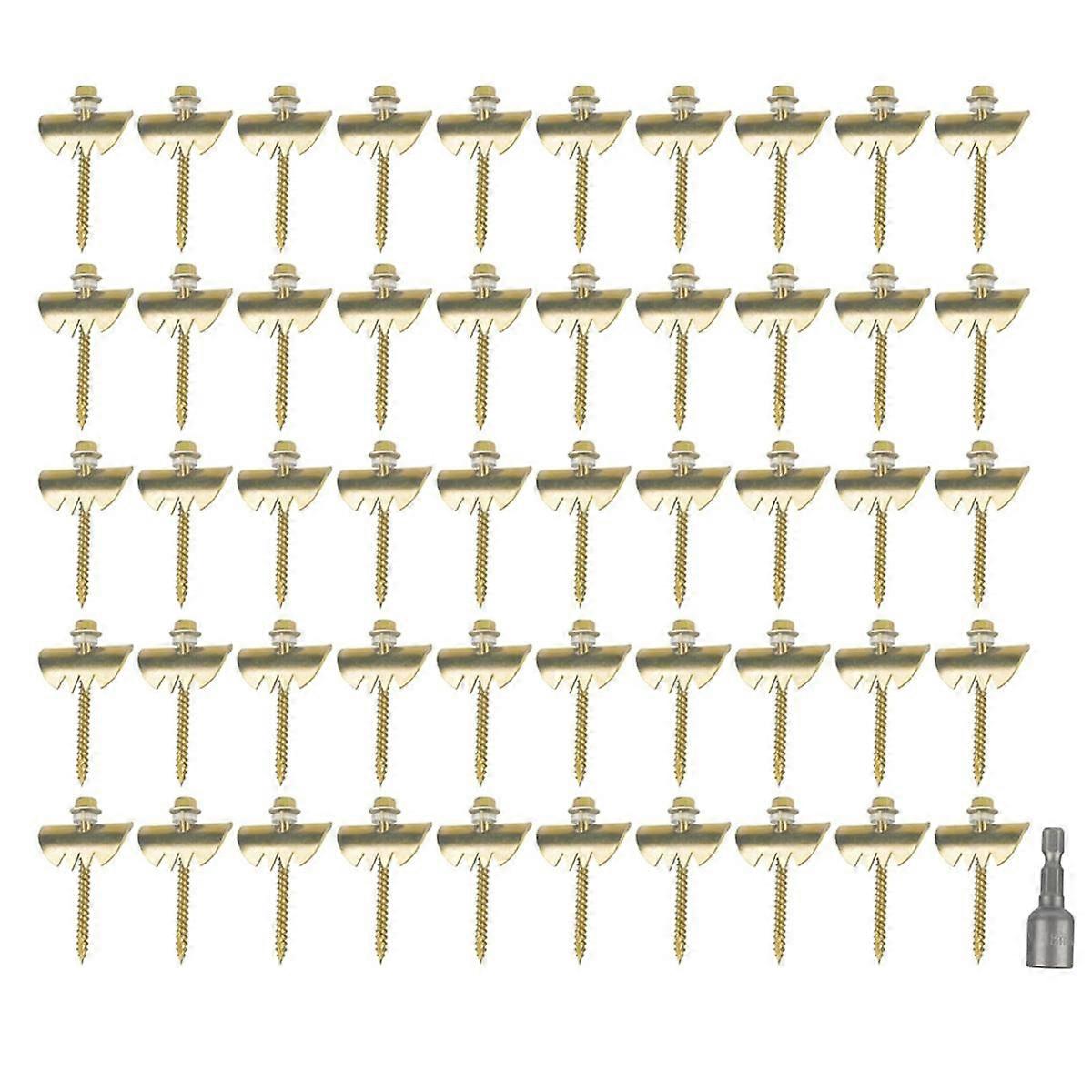 50 stk sinklegering wire gjerdefester for bartre gjerde spiker for jordbruk hagearbeid gjenbruk gjerde