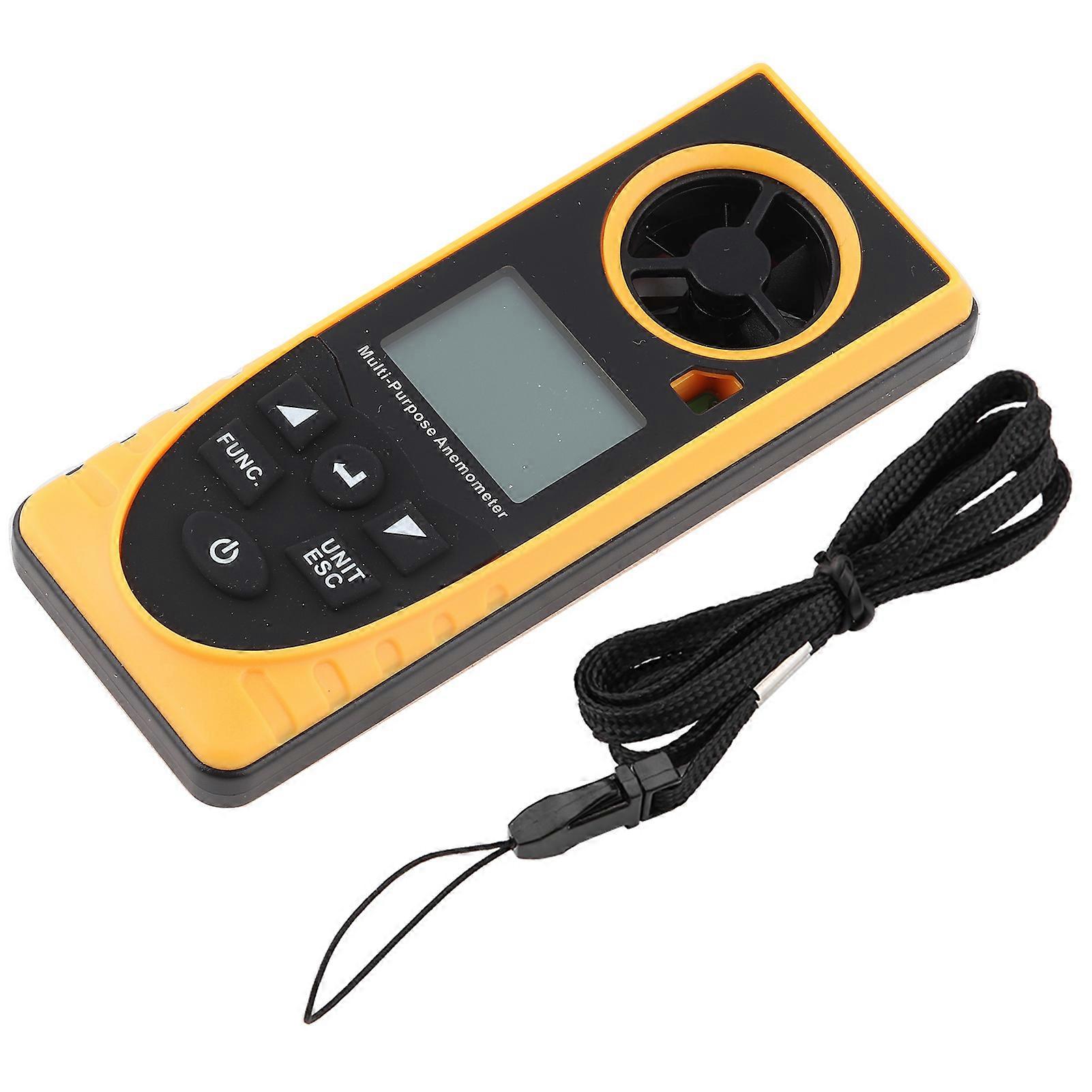 GM8910 Multifunctional LCD Display Digital Anemometer Air Wind Speed Scale Meter YEMAA