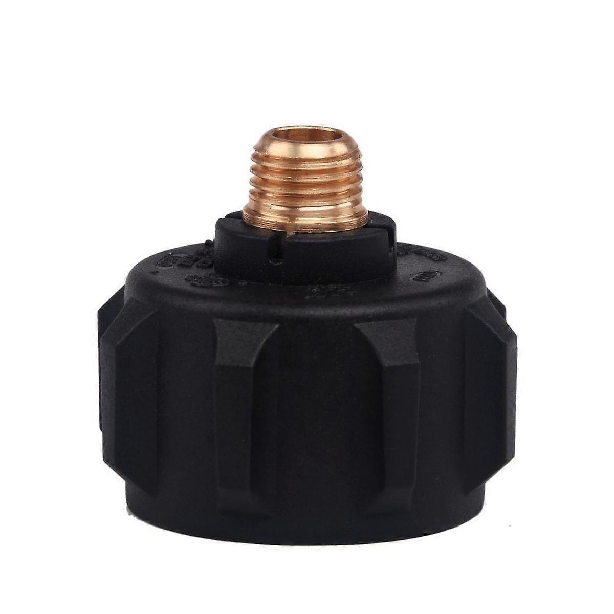 QCC1 Propane Adapter Gas Regulator Valve Fitting with Nut and 1/4 Inch Male Pipe Thread