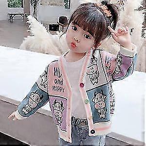 בנות סוודרים קרדיגן חדש אביב סתיו מעילים מצוירים לילדים ילדים בנות סוודרים לתינוקות בגדים כותנה מזדמנים חולצות