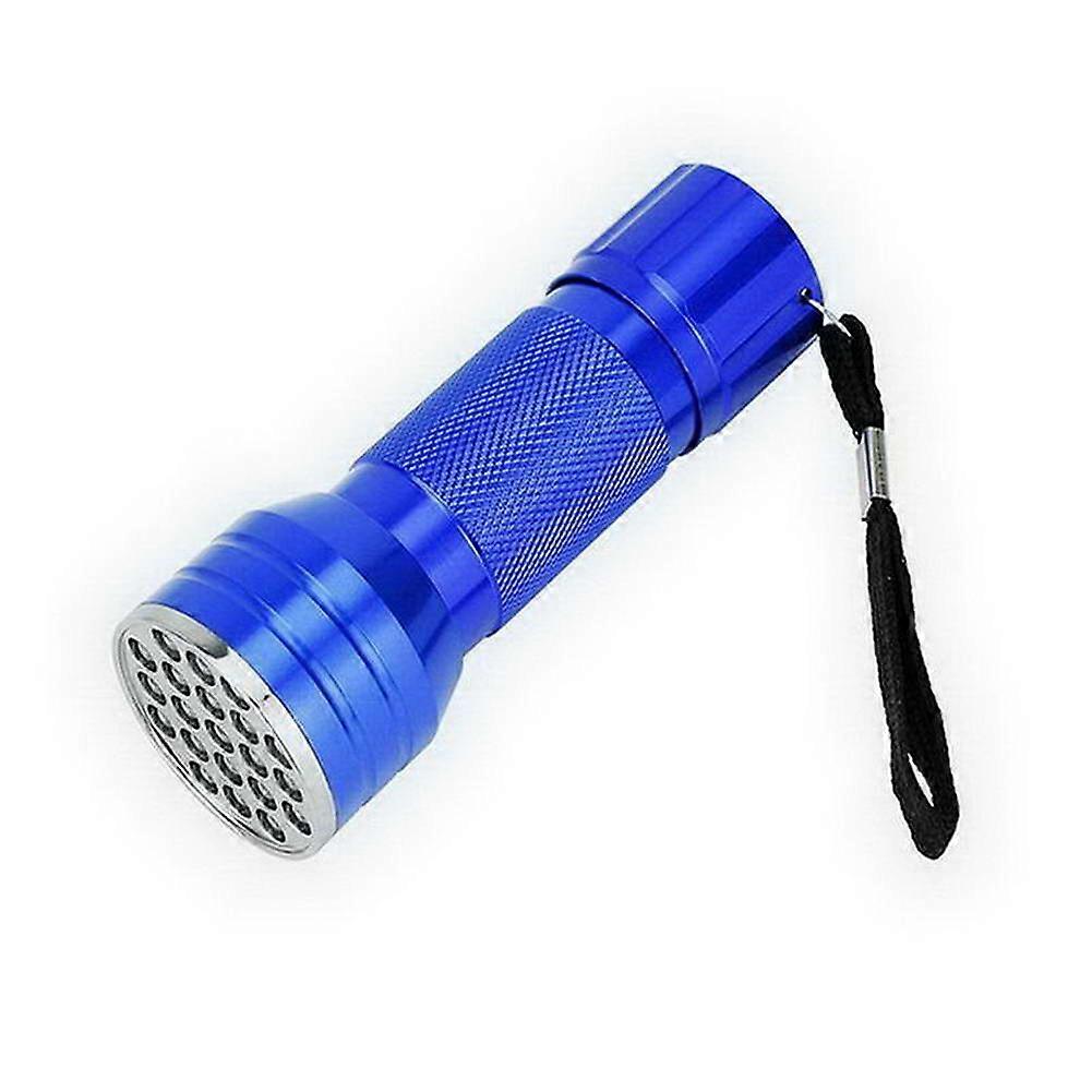 21LED Purple Flashlight for Fluorescent Agent Detection Banknote Detection Alcohol and Tobacco Security Search for Pet U