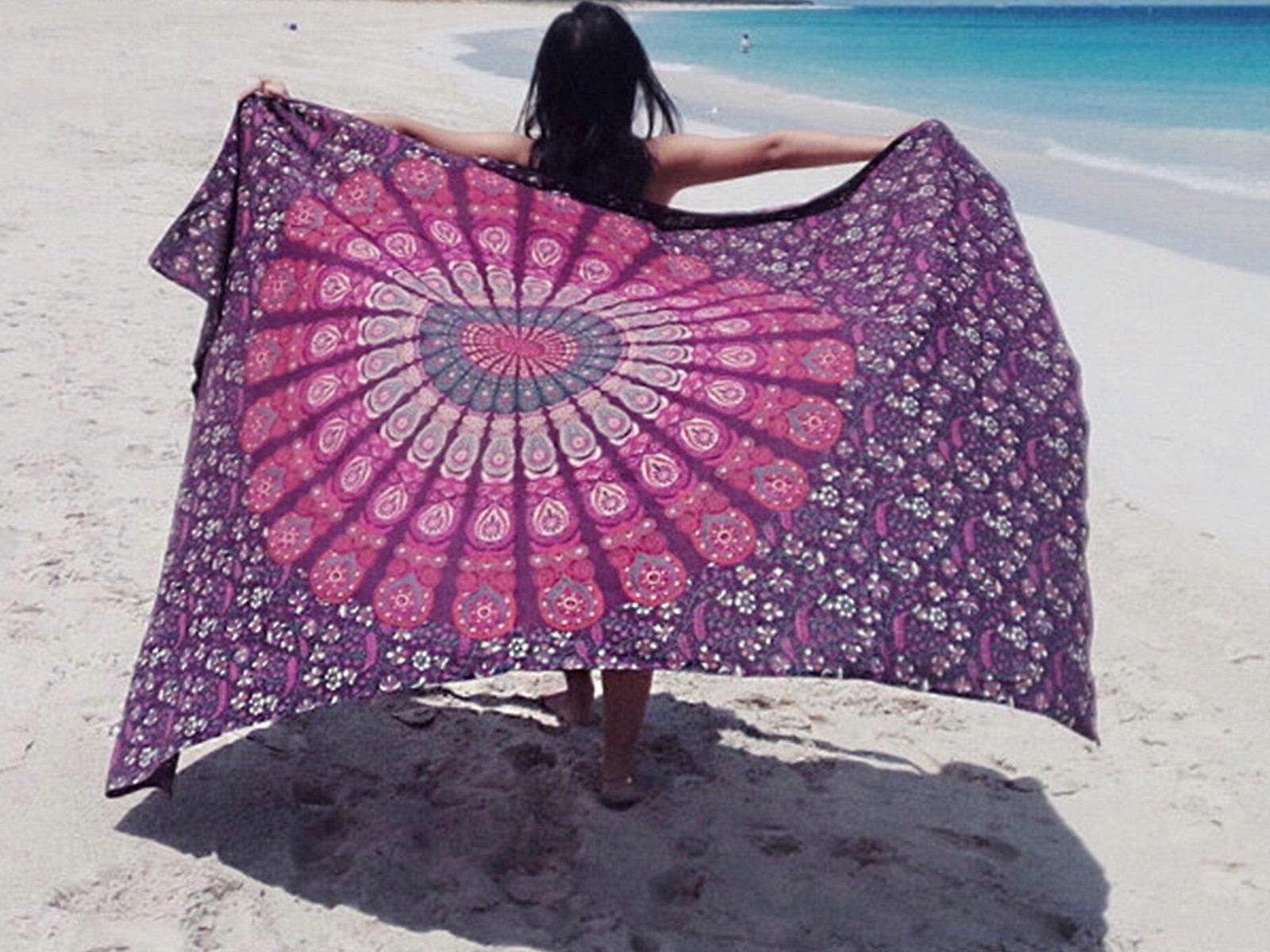 Bohemian Square Beach Blanket Summer Beach Towel