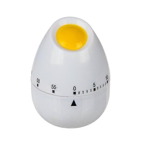 ZK-1pc Egg Kitchen Timer Clock White
