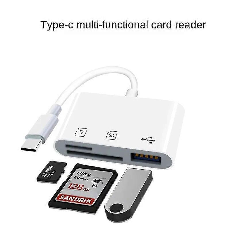 Αναγνώστης καρτών USB τύπου C στον έξυπνο προσαρμογέα αναγνωστών καρτών μνήμης σύνδεσης USB SD TF για το λιμένα Macbook Pro Type-C