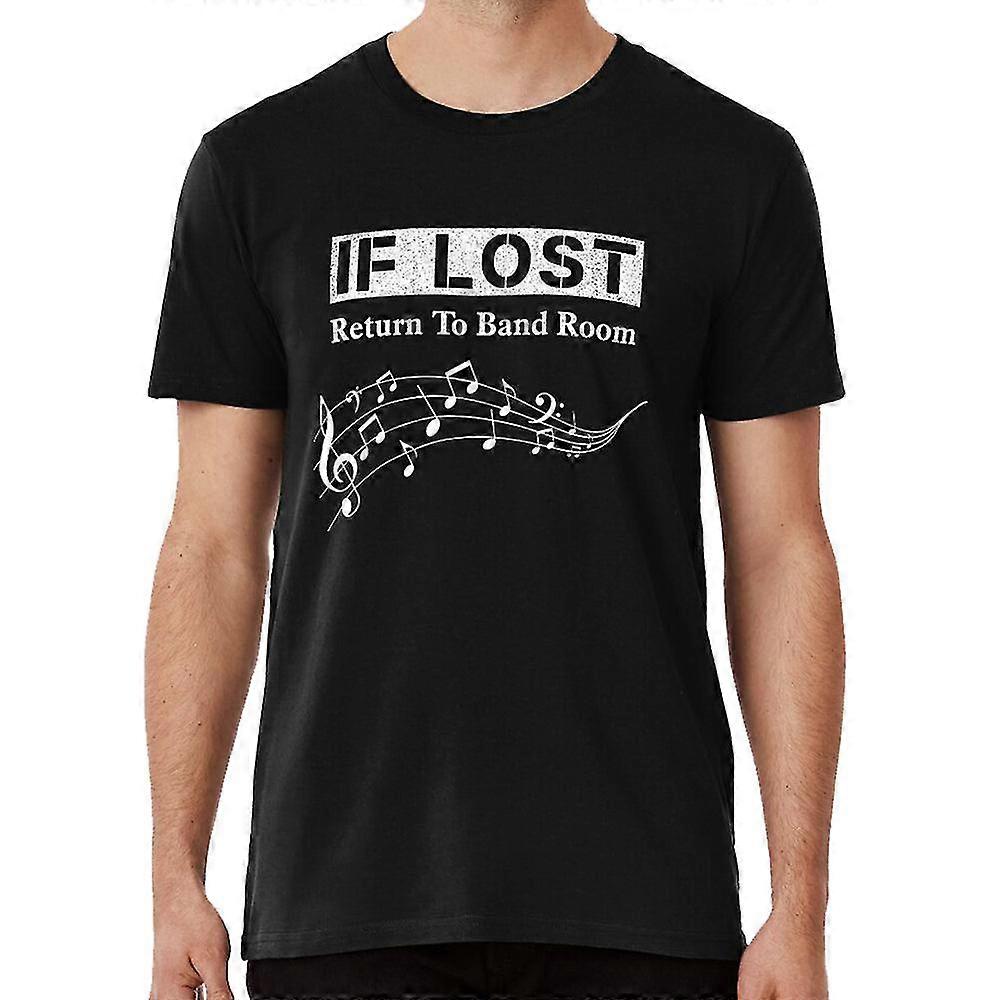 Funny marching band if lost return to band room band geek t-shirt
