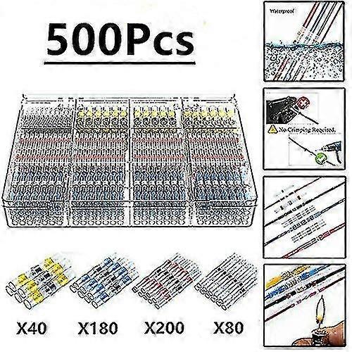 500pcs Cosses Electriques Souder Gaine