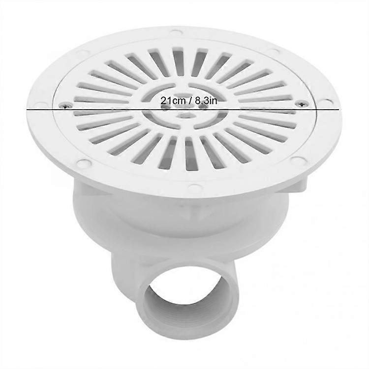 Swimming pool floor drain.