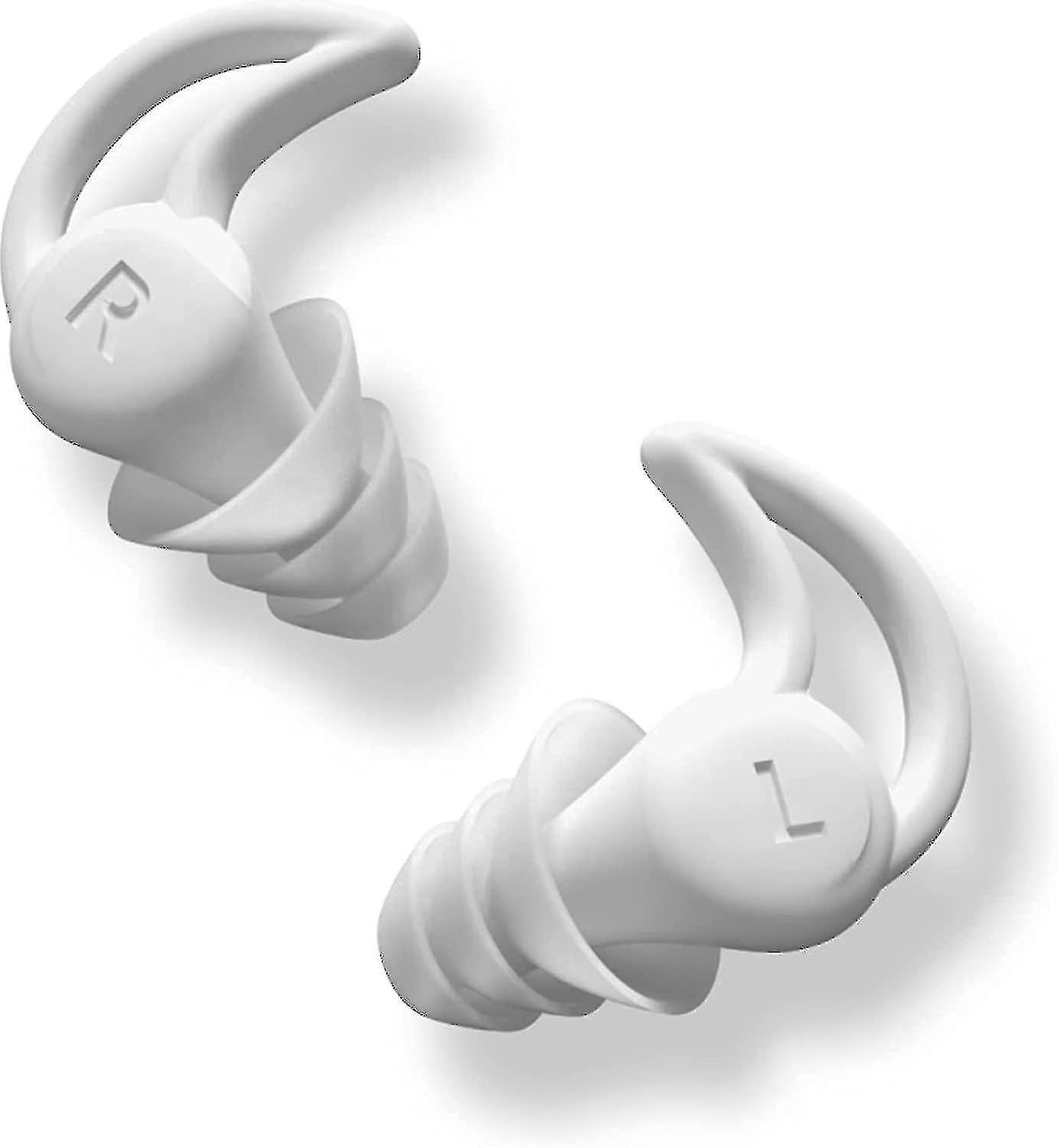 Quiet Noise Reduction Earplugs, Super Soft, Reusable Hearing Protection In Flexible Silicone For Sle