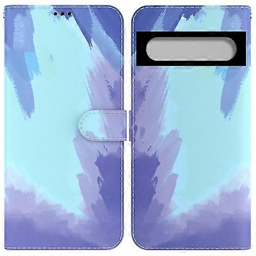 For Google Pixel 7 Watercolor Pattern Horizontal Flip Leather Phone Case