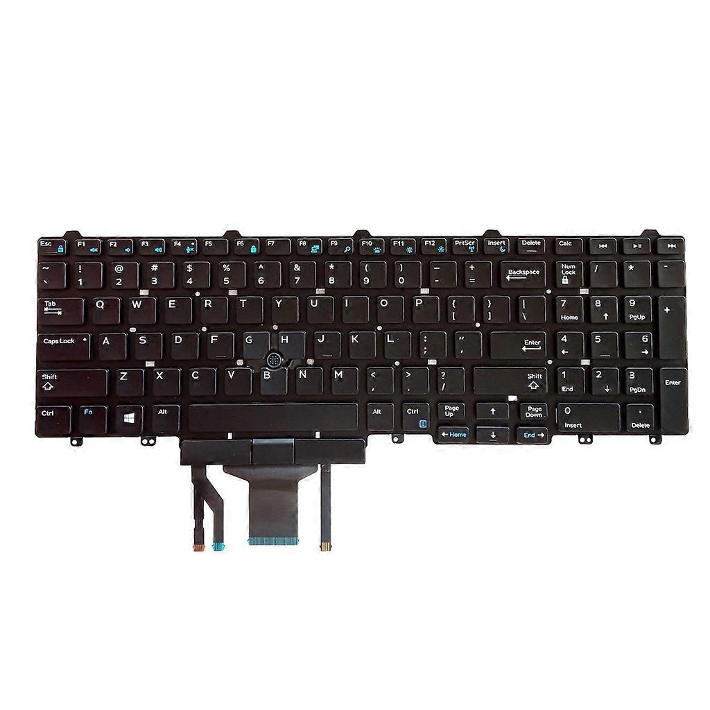 Backlit Keyboard with Stick Pointer No Frame Replacement for Latitude E5550