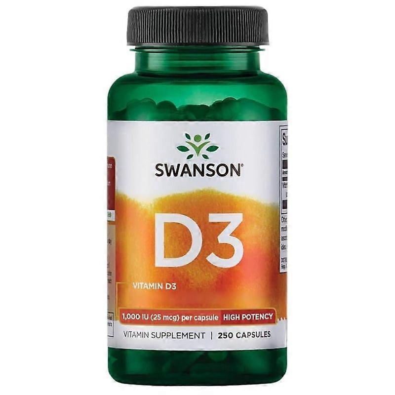 Swanson Vitamina D3 1000iu Cápsulas 250