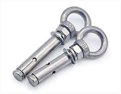 2PCS Parafuso de olhal longo com anel 304 Parafusos de ancoragem de expansão de parede