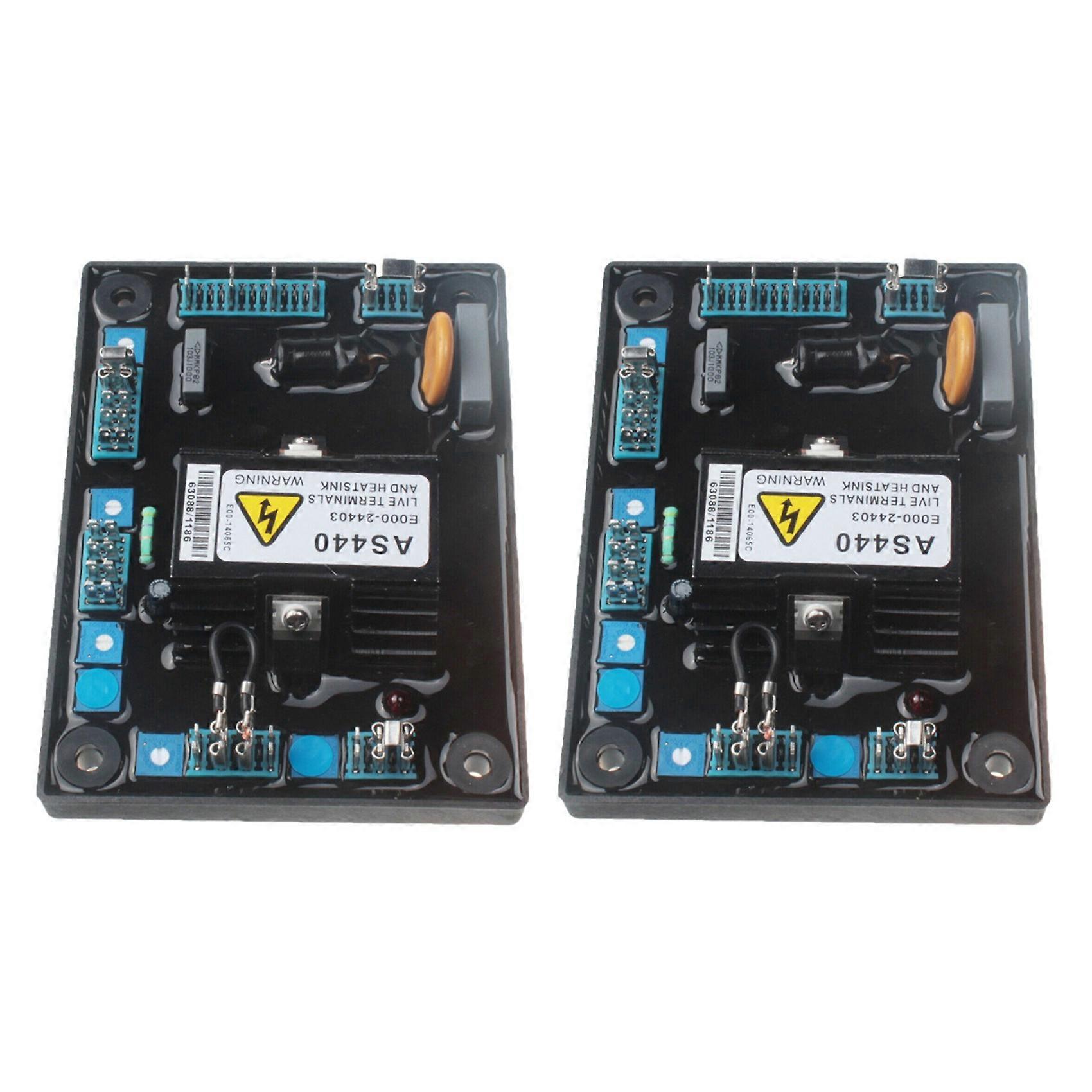 2X AS440 Generator Automatic Voltage Regulator Input AC 190-264V 4A Engine AVR Voltage Regulator Ge