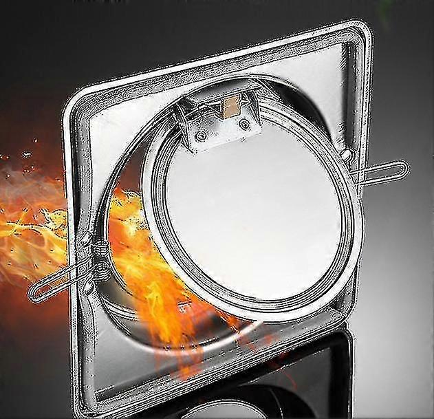 Non-return Valve Silent Stainless Steel Ventilation Fitting With Non-return Valve Automatic Hood And Hose Connector compatible with Duct And Ventilati