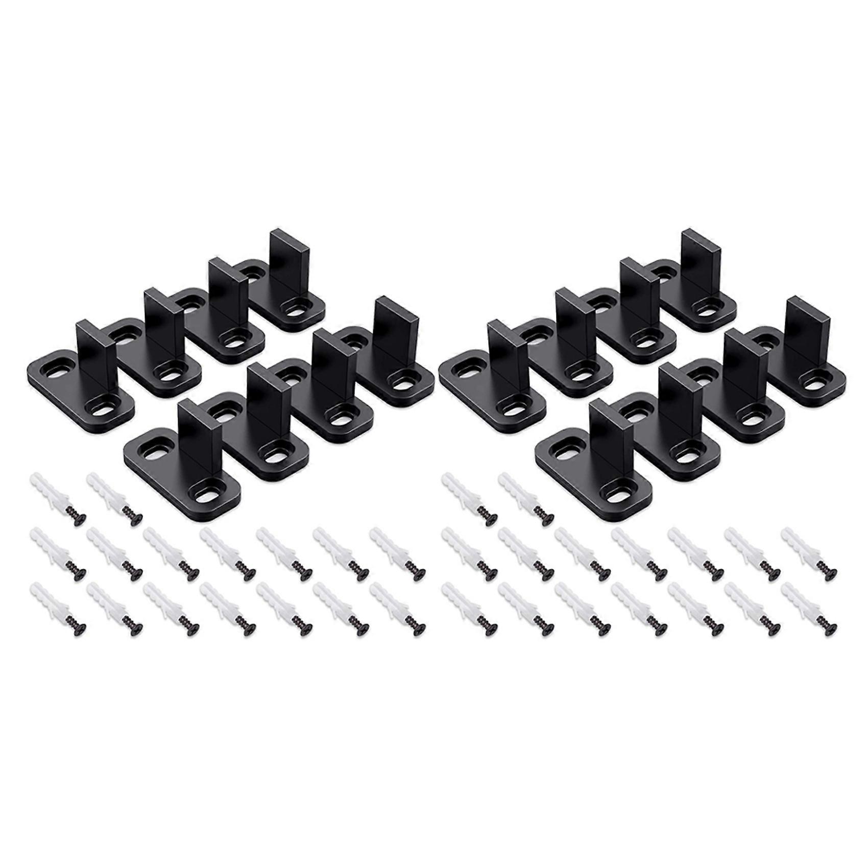 16x Sliding Barn Door Floor Guides Closet Door Guides Hardware Plastic Simple Floor Wall Mounted Bo