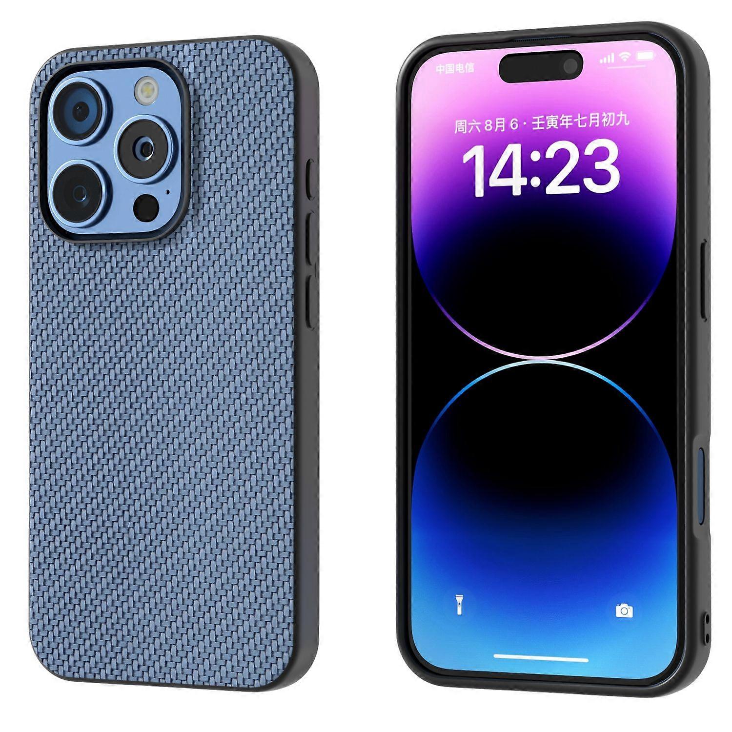 Carbon Fiber Texture Case For iPhone 16 Pro