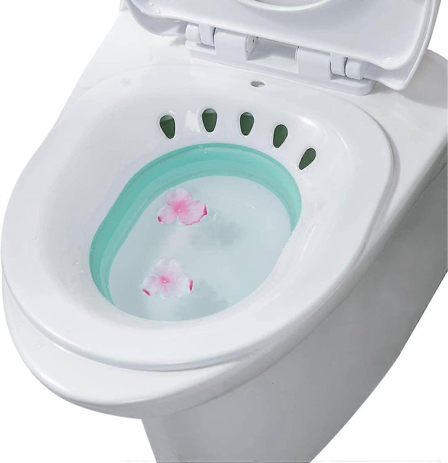 Foldable Sitz Bath Toilet Seat Bath Basin For Postpartum Wounds