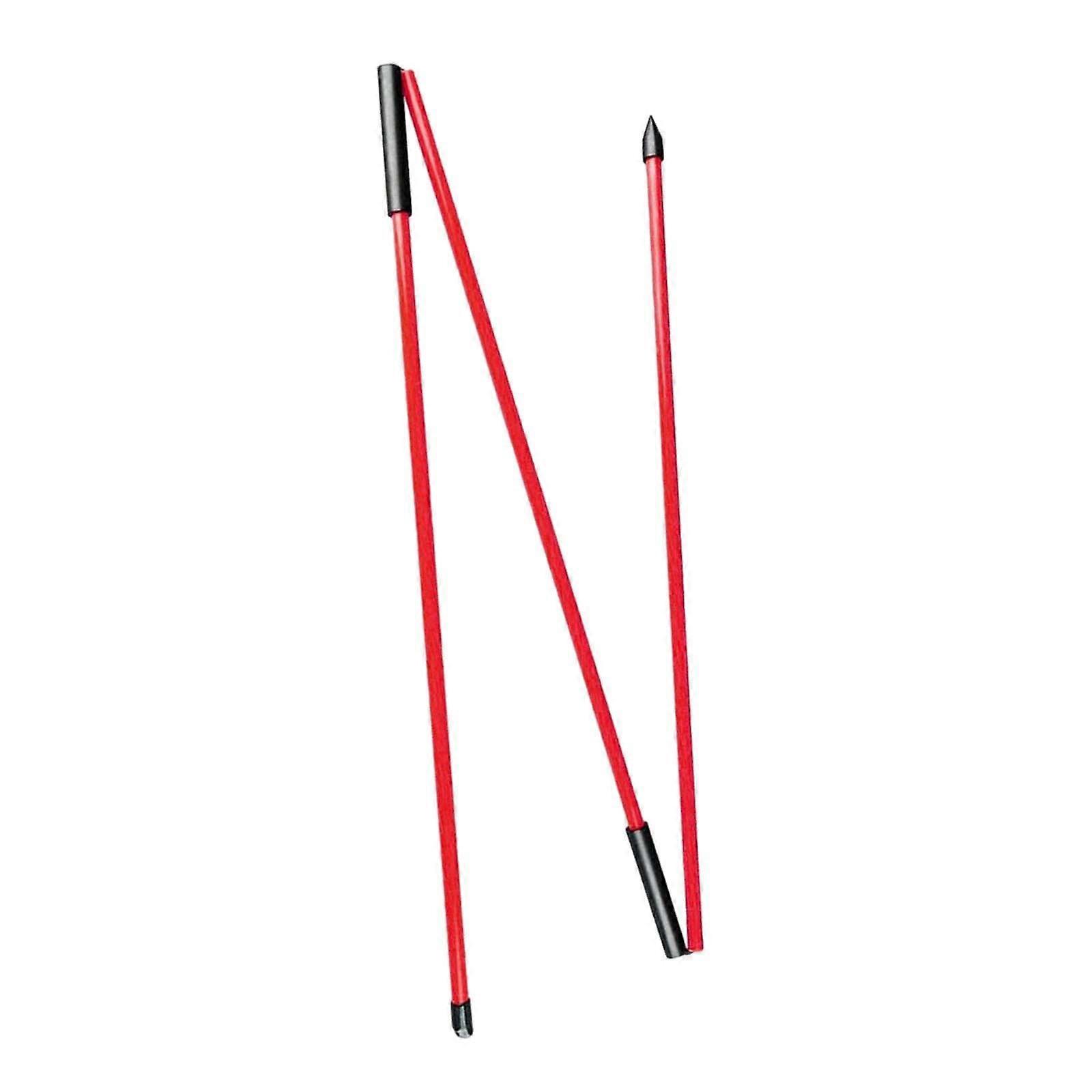 Golf Alignment Stick Portable for Putting Posture Aiming Full Swing Practice Red