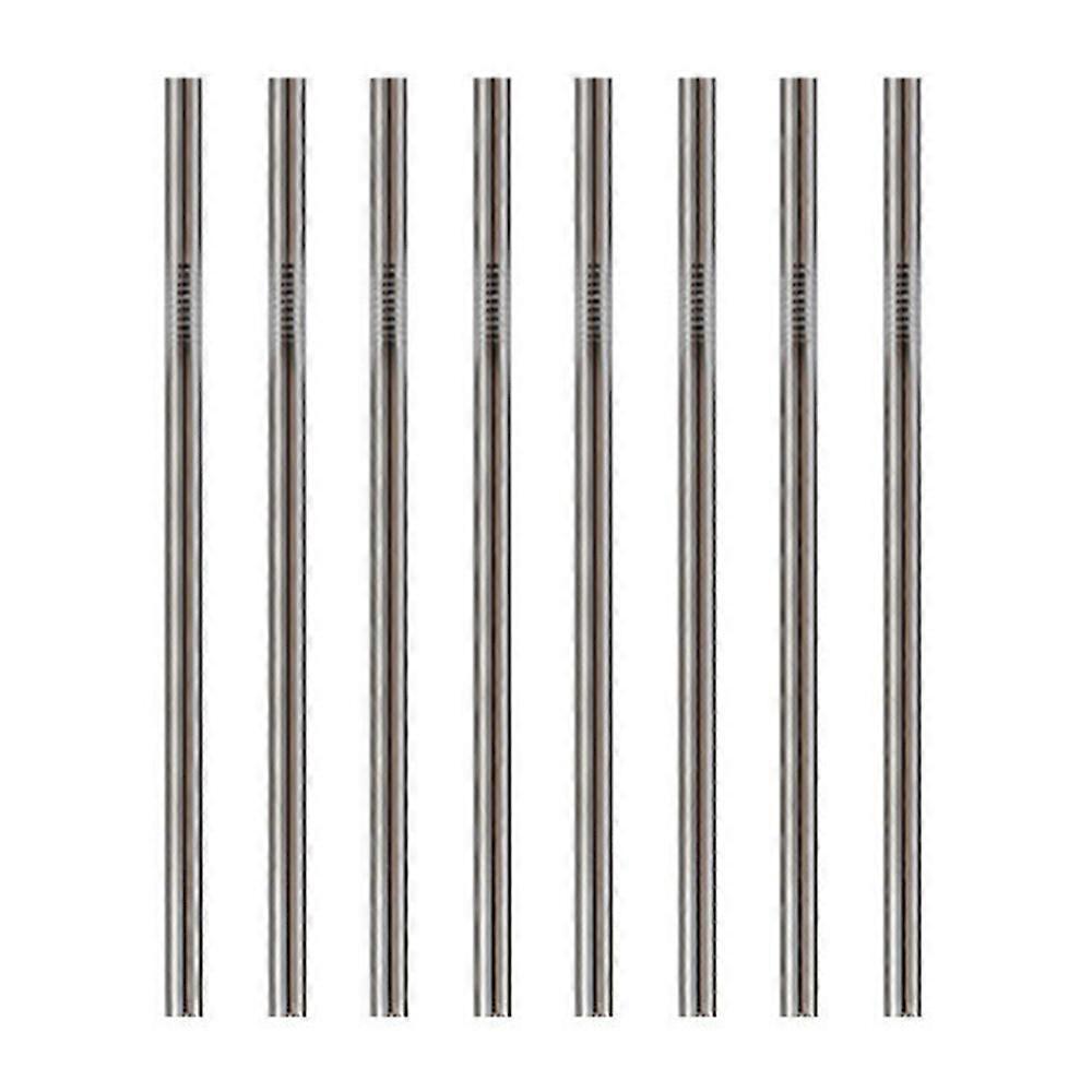 Canudos de metal Canudos de aço inoxidável 8 conjuntos de canudos de arco-íris reutilizáveis com escova de limpeza para copos