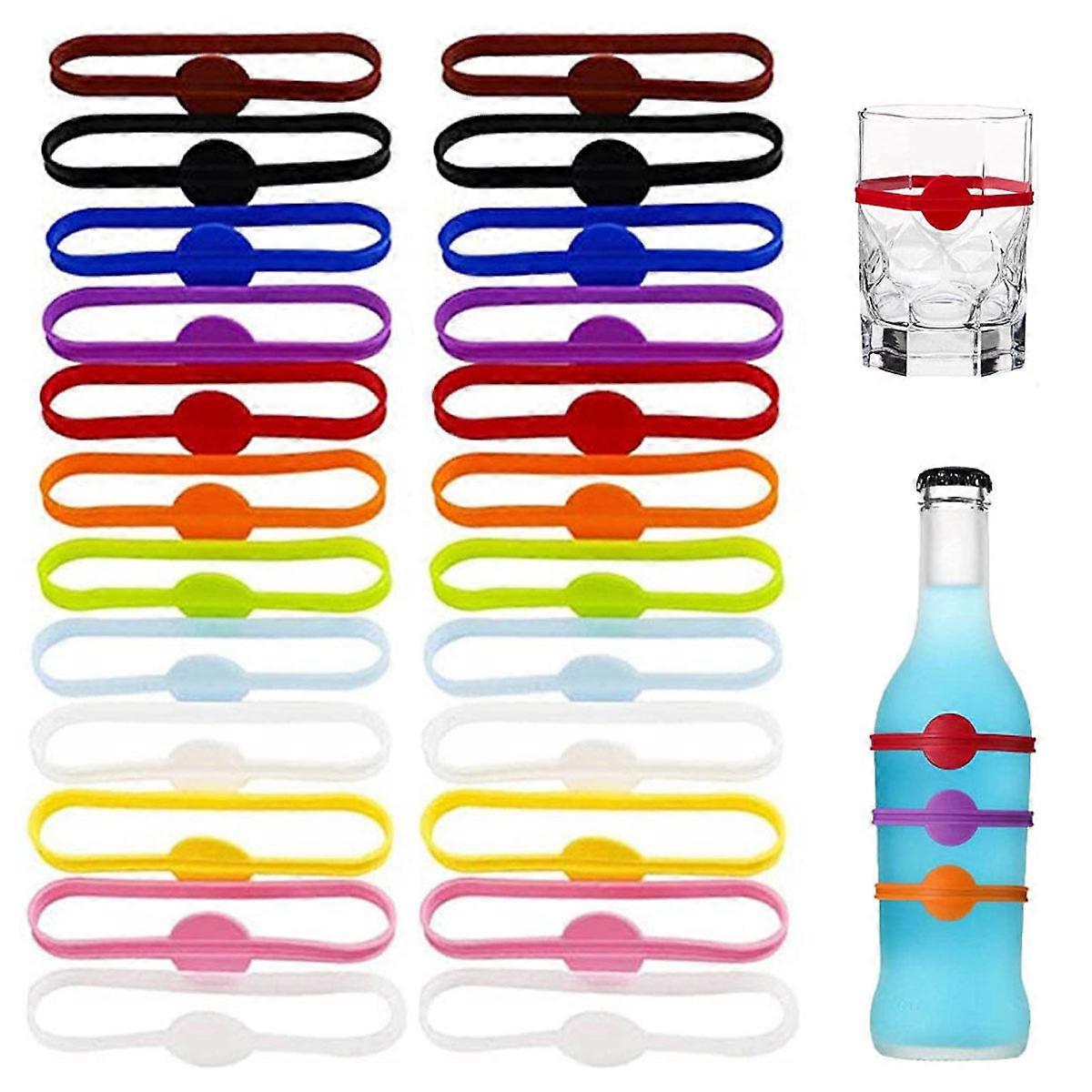 24 bucăți de sticlă de vin siliconic