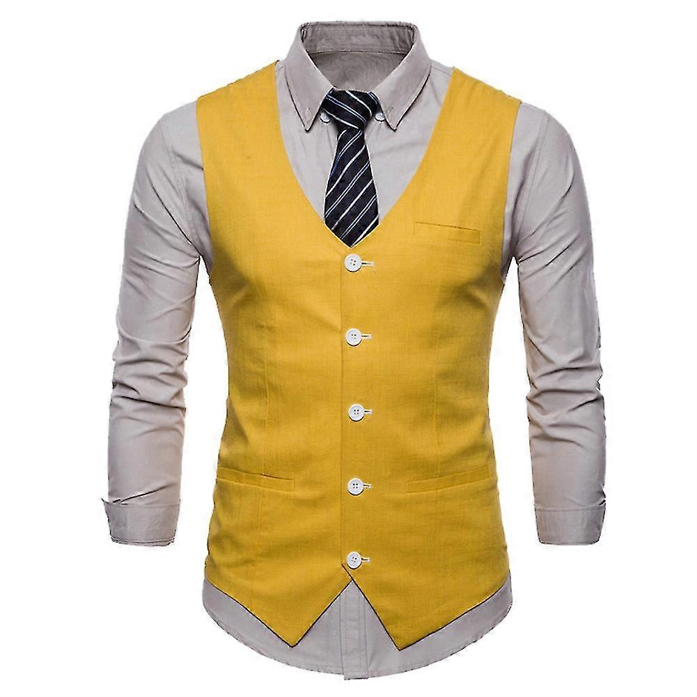 Męska kamizelka garniturowa Cienka kamizelka na cztery pory roku 9 dostępnych kolorów