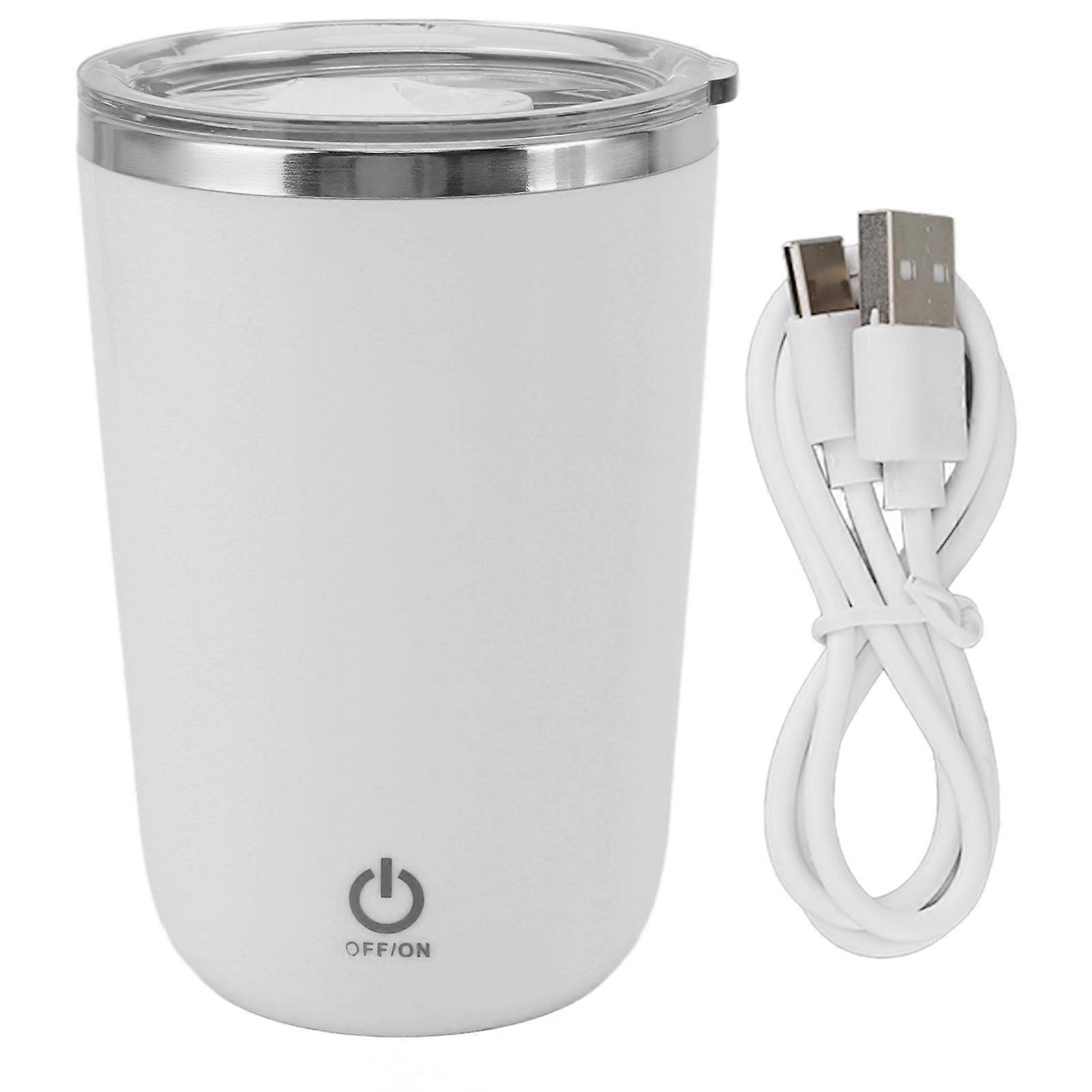 Elektryczny kubek do mieszania USB 350 ml Szczelny automatyczny kubek do mieszania Samomieszający kubek do kawy Biały (YMCAT)