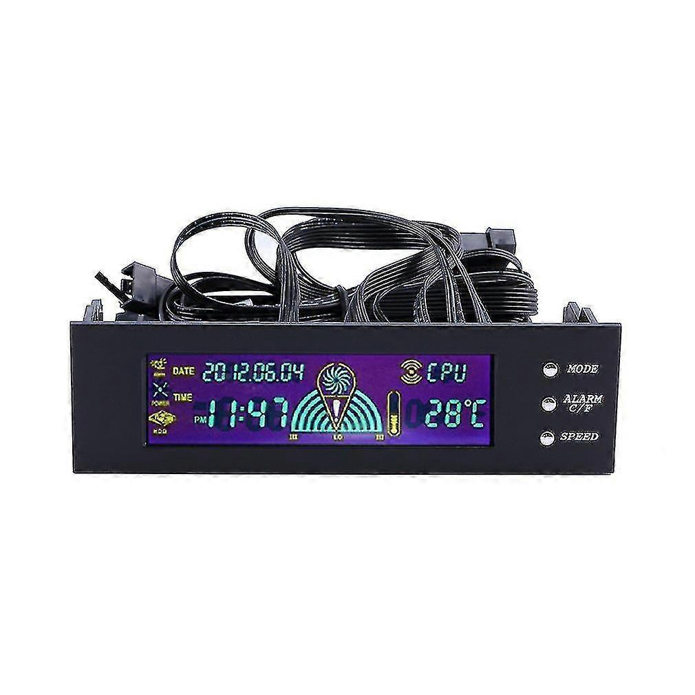 5.25 Inch Pc Fan Speed Controller Temperature Display Lcd Front Panel